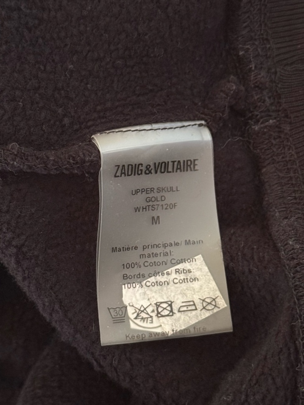 Zadig & Voltaire Upper Skull Gold Crewneck - Picture 5 of 5